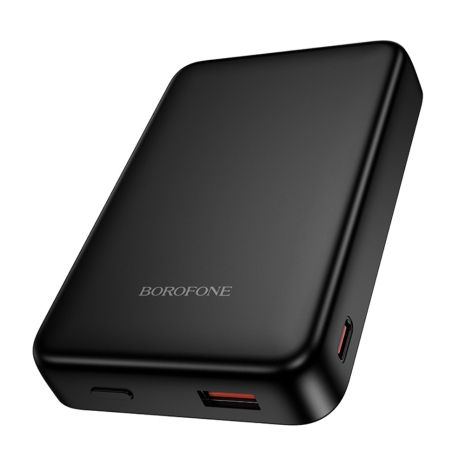 Повербанк Borofone BJ82A 10000mAh PD 20W магнитный с беспроводной зарядкой черный