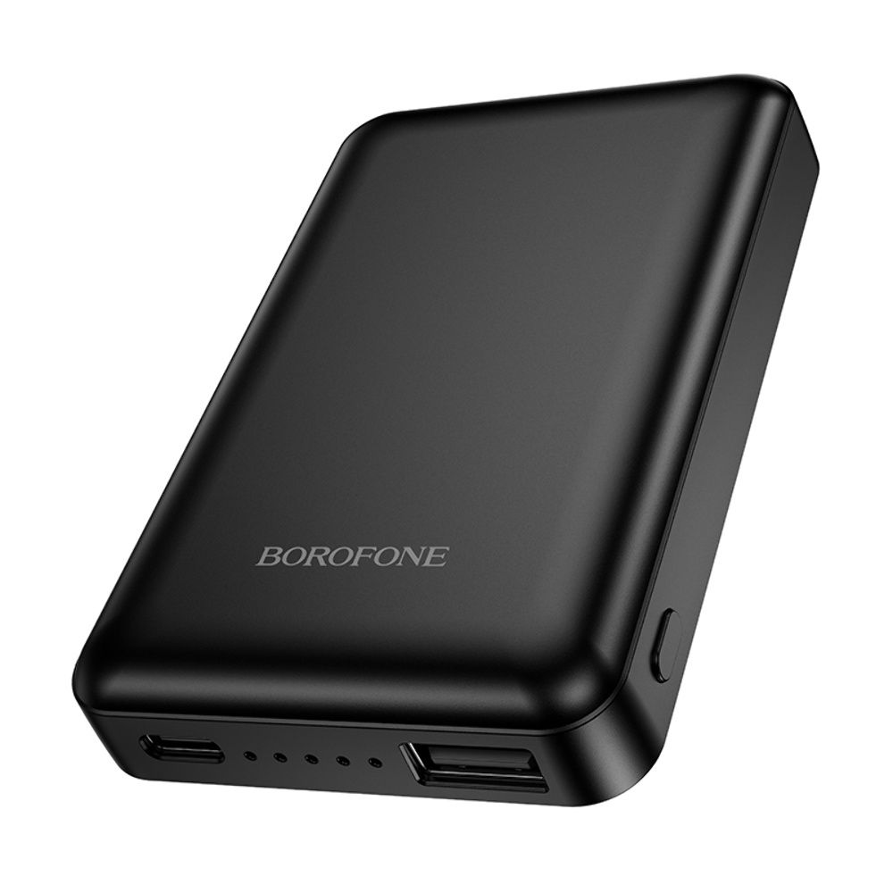5000mAh повербанк Borofone BJ82 з магнітною бездротовою зарядкою, чорний 5000mAh повербанк Borofone BJ82 з магнітною бездротовою зарядкою, чорний