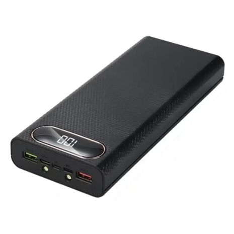 Корпус Multi-powerbank PD216, PD QC 22.5W, под элементы 21700 до 6 шт, USB-A, Type-C, MicroUSB, Lightning, Black Корпус Multi-powerbank PD216, PD QC 22.5W, под элементы 21700 до 6 шт, USB-A, Type-C, MicroUSB, Lightning, Black