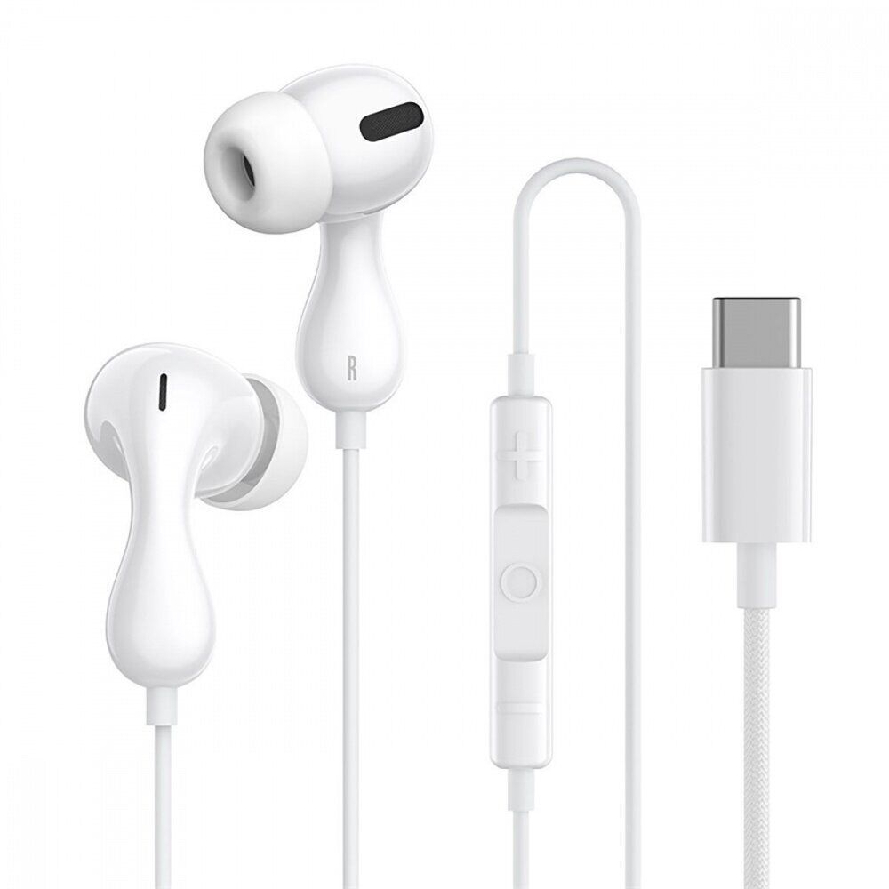Наушники Baseus Encok CZ20 Type-C Wired Earphones White A00171400213-00 Наушники Baseus Encok CZ20 Type-C Wired Earphones White A00171400213-00