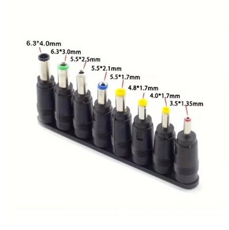 Набор переходников 8шт. DC 5.5x2.1mm to DC Black Набор переходников 8шт. DC 5.5x2.1mm to DC Black