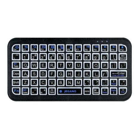 Беспроводная клавиатура JEQANG JB-512 с Bluetooth (RGB) mini keyboard Черный