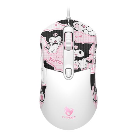 Игровая USB мышь TWolf G550, бело-розовый Игровая USB мышь TWolf G550, бело-розовый
