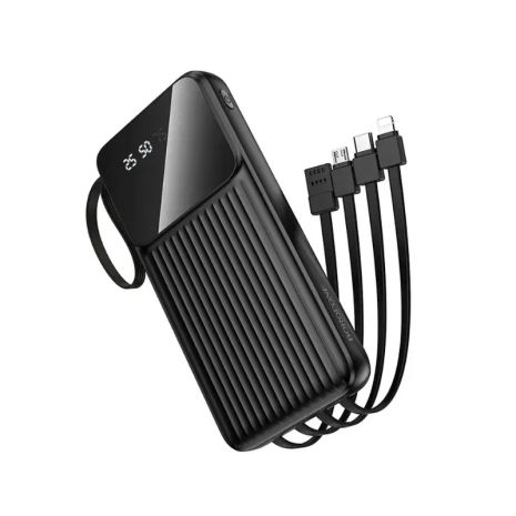 Повербанк BOROFONE BJ76 Smart з 4 кабелями (10000mAh) Чорний Повербанк BOROFONE BJ76 Smart з 4 кабелями (10000mAh) Чорний