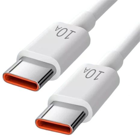 Кабель Type-C to Type-C 120w 10A 3m WHITE Кабель Type-C to Type-C 120w 10A 3m WHITE