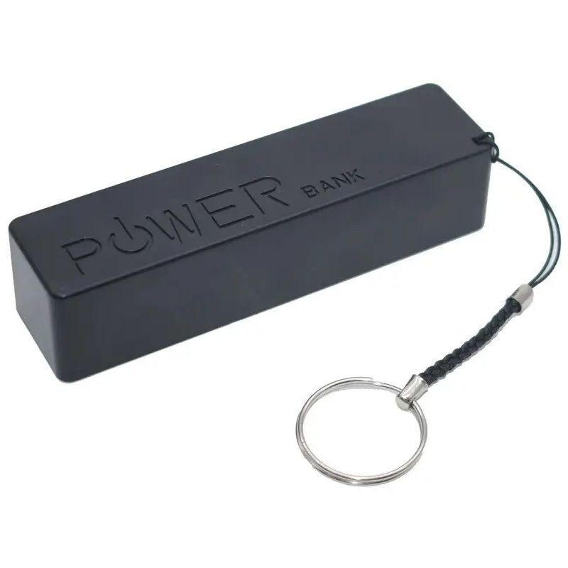 Корпус мини-повербанка DIY Rectangular под АКБ 1*18650 до 3400 mAh, USB-A, microUSB, 5V 2A BLACK-WHITE Корпус мини-повербанка DIY Rectangular под АКБ 1*18650 до 3400 mAh, USB-A, microUSB, 5V 2A BLACK-WHITE