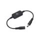 Диммер сенсорный, DC F to M (FM) 5.5- 2.1mm 12-24V 6A, с выключателем (On/Off) и регулировкой яркости, (30cm) Black