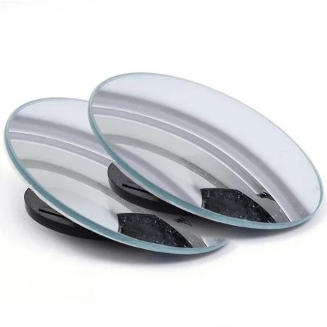 Зеркала обзорные универсальные от слепых зон 180 градусов липкая лента пластик 2шт Black Зеркала обзорные универсальные от слепых зон 180 градусов липкая лента пластик 2шт Black