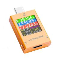 Многофункциональный тестер BRIHERE B10 Digital Display PD QC (50V 12A 600W Max) Type-C to Type-C Orange