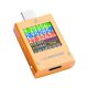 Многофункциональный тестер BRIHERE B10 Digital Display PD QC (50V 12A 600W Max) Type-C to Type-C Orange Многофункциональный тестер BRIHERE B10 Digital Display PD QC (50V 12A 600W Max) Type-C to Type-C Orange