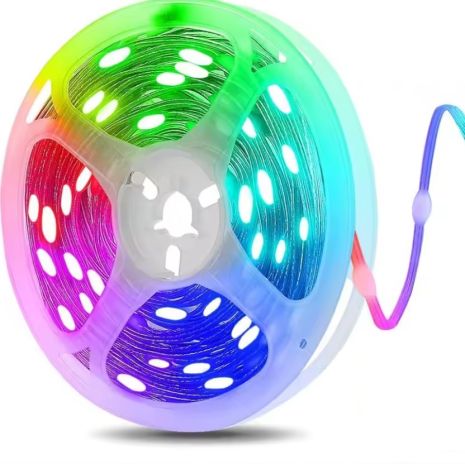 Светодиодная лента LED RGB Bluetooth гирлянда с эквалайзером на пульте управления и приложении 10м Светодиодная лента LED RGB Bluetooth гирлянда с эквалайзером на пульте управления и приложении 10м