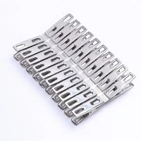 Прищепки универсальные 10*45мм из нержавеющей стали плоский зажим набор 20шт Silver Прищепки универсальные 10*45мм из нержавеющей стали плоский зажим набор 20шт Silver