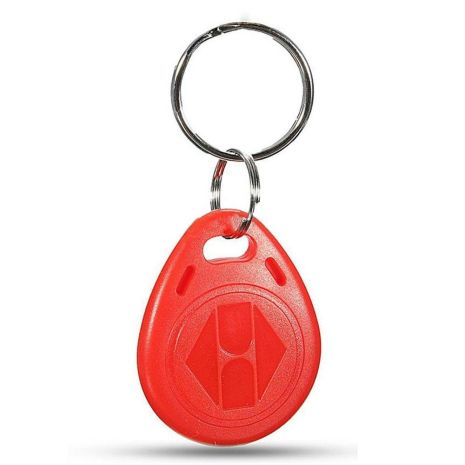 Чип-брелок RFID 125kHz (только чтение) EM4100/TK4100 34х29х5мм Red
