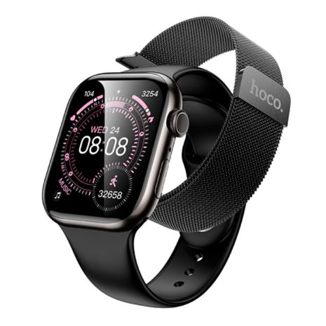 Смарт Часы Hoco Y42 call version Milan Loop Черный Смарт Часы Hoco Y42 call version Milan Loop Черный