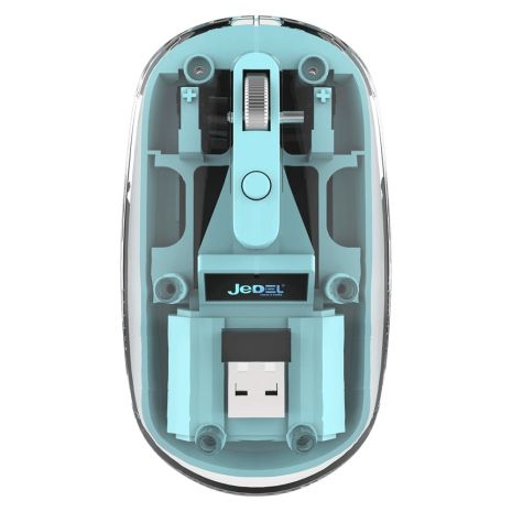 Бездротова миша Jedel WD131P transparent-blue