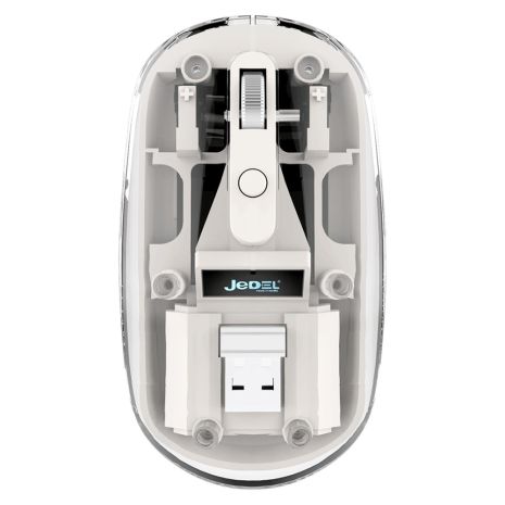 Бездротова миша Jedel WD131P transparent-white