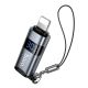 Адаптер переходник Hoco UA44 Lightning to Type-C metal gray