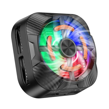 Куллер для телефона BOROFONE Travel magnetic phone radiator BG15 |LED| black