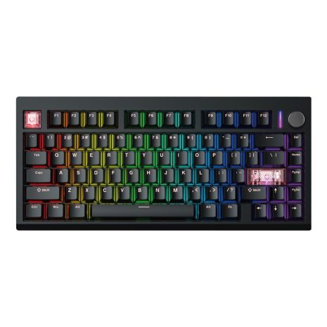 Клавіатура Бездротова ігрова Fantech MAXFIT8 MK921 Brown Switch Чорний
