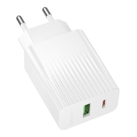 Сетевое Зарядное Устройство Borofone BAS74A 1USB-C/1USB PD/QC 20W Белый