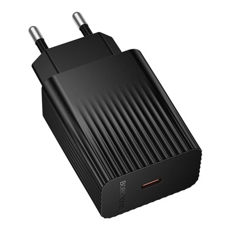 Сетевое Зарядное Устройство Borofone BAS73A 1USB-C PD/QC 20W Черный
