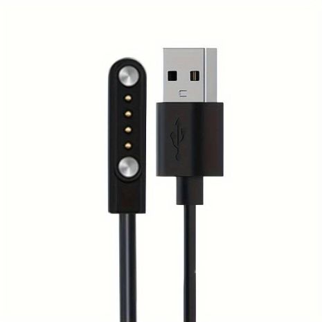 USB кабель для смарт часов универсальный магнитный 4 pin (9 - 15.5 mm) чёрный