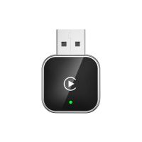 Адаптер беспроводной 2в1 для Apple Carplay/Android Auto USB/WIFI 5GHz/ Bluetooth 5.0 (C002KG) Black-grey