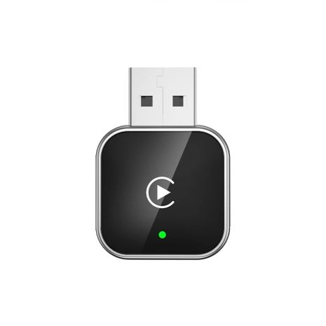 Адаптер беспроводной 2в1 для Apple Carplay/Android Auto USB/WIFI 5GHz/ Bluetooth 5.0 (C002KG) Black-grey