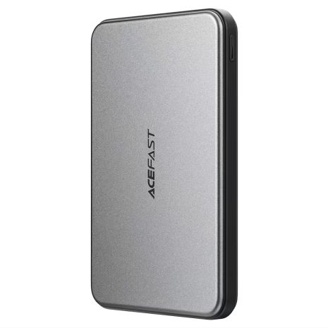 Повербанк Acefast M30 PD magnetic fast charging power bank with cable 5000mAh |2Type-C, 20W/3A, PD/QC| black