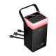 Повербанк HOCO DB103A 65W fully compatible power bank with built-in cable and camping light 60000mAh |2USB black