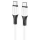 Кабель Borofone BX79 Type-C to Type-C PD 60W 1m білий