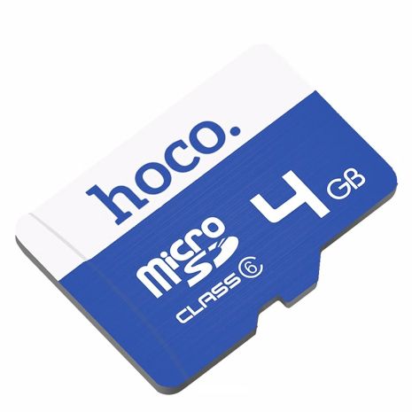 Карта Памяти Hoco MicroSD 4gb 6 Class Синий
