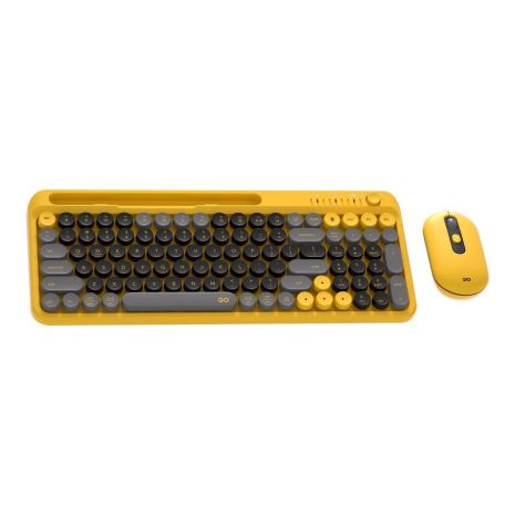 Беспроводная Клавиатура и Мышь FANTECH Go WK899 MOCHI Черно-желтый
