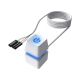 Выносная кнопка включения ПК NNBILI с LED подсветкой, JFP1 Power switch interface (CW2) 2m White