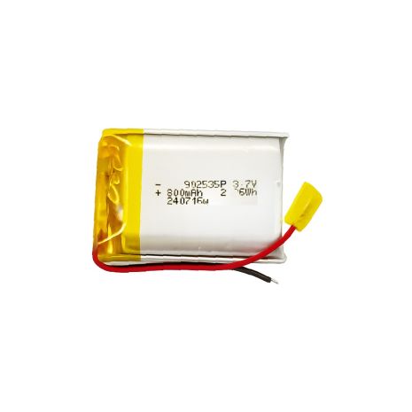 Аккумулятор 902535P универсальный с контроллером, 90 х 25 х 35 мм (800 mAh)/ для кейсов наушников, смарт часов, MP3 плееров