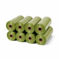 Пакеты для уборки за собакой 8 рулонов по 15 пакетов (120 пакетов) 30x22cm Green