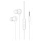 Наушники проводные Hoco M117 вакуумные Jack 3.5 с микрофоном white