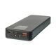 Корпус Multi-powerbank ET8, под элементы 18650 до 8 шт, 22.5W, с фонарем, черный