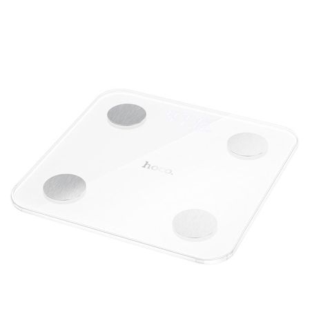 Умные весы HOCO Trust electronic scale with display DI65 |0-180kg, BT4.2, Ailink APP| white