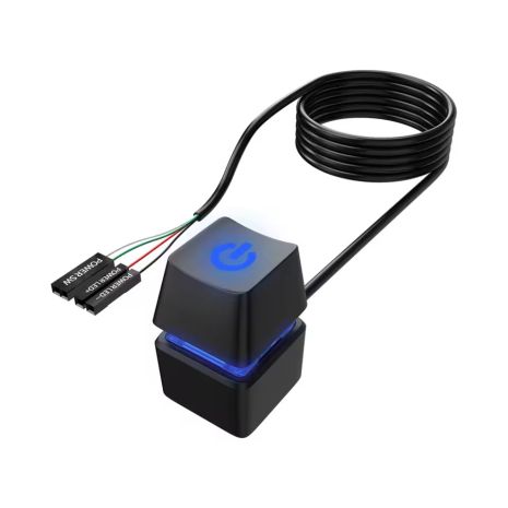 Виносна кнопка включення ПК NNBILI з LED підсвічуванням, JFP1 Power switch interface (KB1) 2m Black