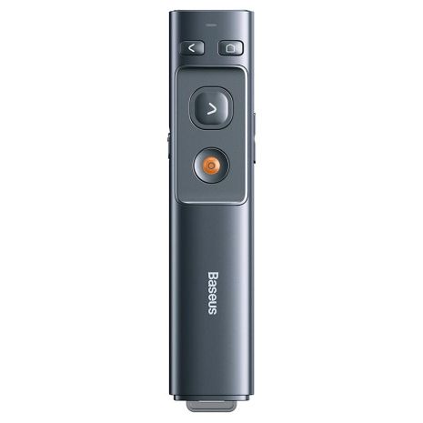 Умная указка Baseus Orange Dot Wireless Presenter (Red Laser) |100m, USB/Type-C Receiver| (battery version) grey