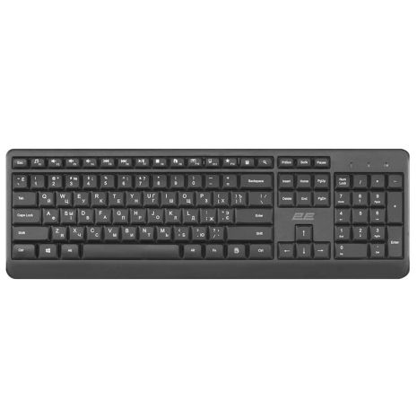 Клавіатура Бездротова 2E KS220 black UA UCRF Клавіатура Бездротова 2E KS220 black UA UCRF