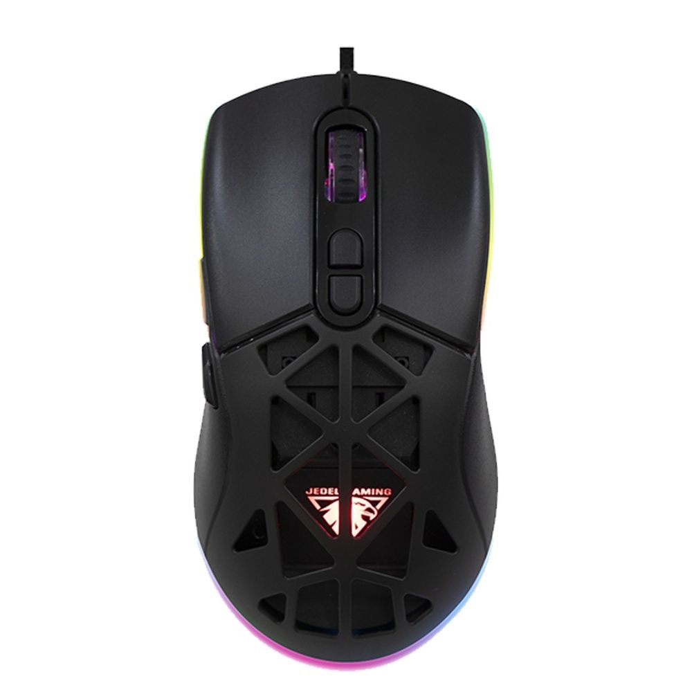 Проводная мышь Jedel GM1390 игровая с RGB подсветкой и сменной магнитной панелью black Проводная мышь Jedel GM1390 игровая с RGB подсветкой и сменной магнитной панелью black
