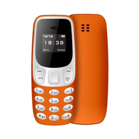 Мини телефон-гарнитура SERVO BM10, 2G, Bluetooth, TF, 68x28x12мм, 350mAh, Orange-White