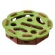 Игрушка-лабиринт для кошек, с 3 шариками, фетровая круглая 30cm Green-brown