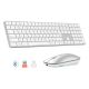 Набор Meetion Wireless Combo ikey C230 2-in-1 (keyboard+mouse) |BT/2.4G| (UA/ru/EN Layouts) silver