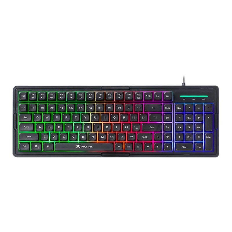 Клавіатура XTRIKE ME wired keyboard KB-309 BK |100 Keys, RGB, EN Layout| black Клавіатура XTRIKE ME wired keyboard KB-309 BK |100 Keys, RGB, EN Layout| black