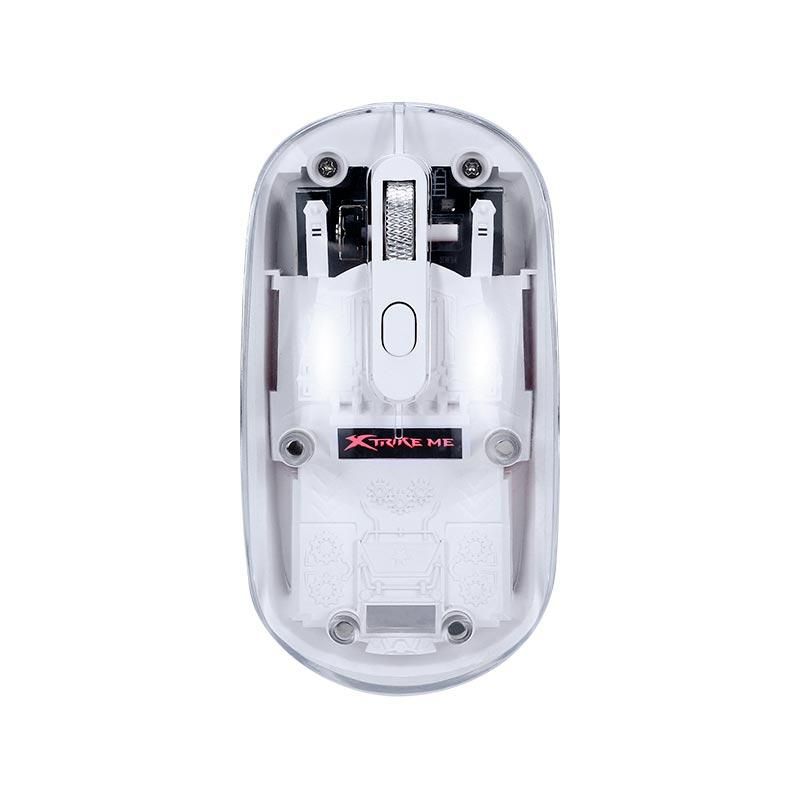 Мышь XTRIKE Me wireless transparent optical mouse GW-114 |2.4G/BT5.2, 800-1200-1600dpi| transparent-white Мышь XTRIKE Me wireless transparent optical mouse GW-114 |2.4G/BT5.2, 800-1200-1600dpi| transparent-white