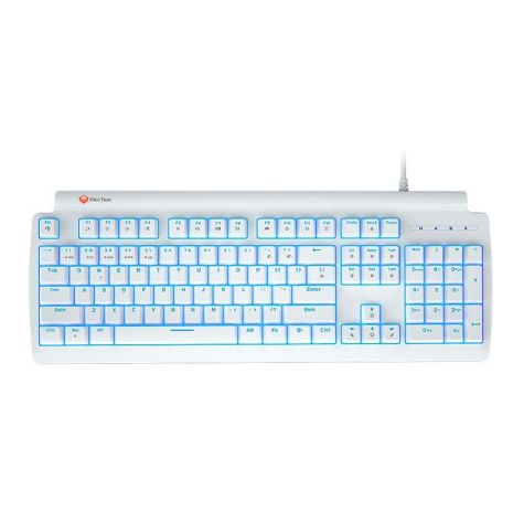 Клавиатура Meetion USB Wired mechanical gaming keyboard blue switch MK600MX (ukrainian version) |105 keys| white