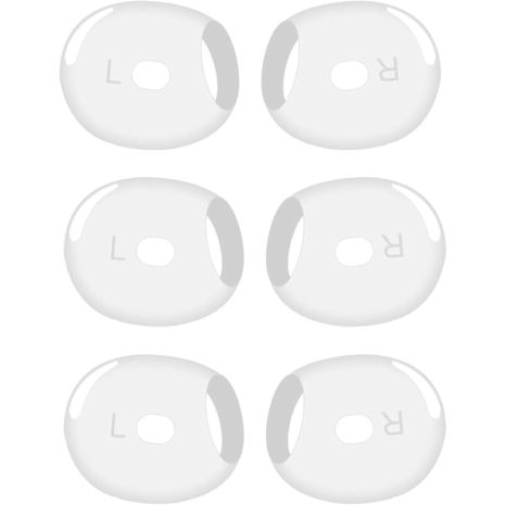 Антиковзні накладки для навушників Airpods 4 (комплект 3 пари), White